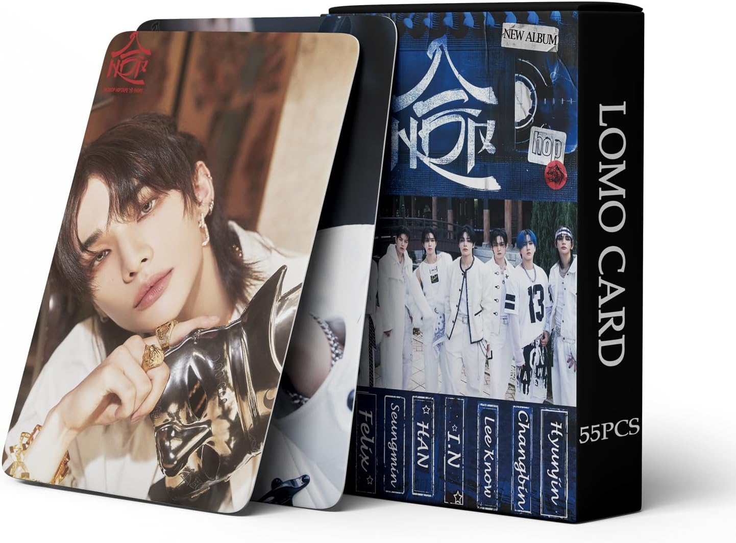 album 合 (HOP) Photocards Album 55PCS Stray Kids album 合 (HOP) Photo Cards album 合 (HOP) lomo card Gift Lomo Cards Merch Boys and Girls