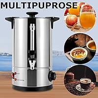 Vista 4 de Gdrasuya10 Urna de café comercial, dispensador automático de agua caliente, dispensador de bebidas calientes de acero inoxidable para preparación