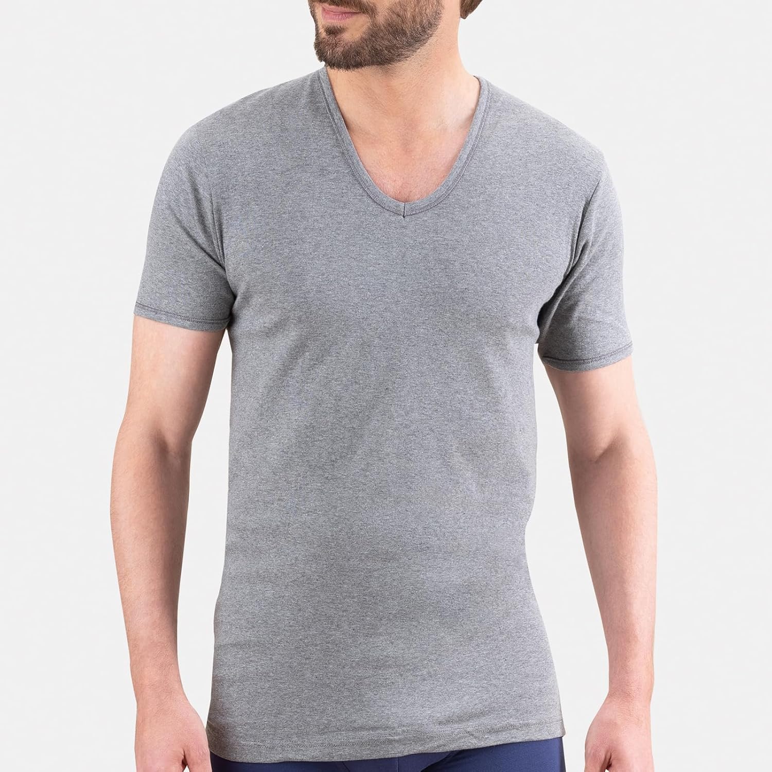 T-shirt Eminence 100% Coton – Gris, Taille M, Homme – Très Bon état