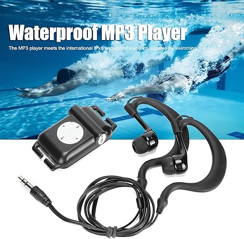 Miniatura 2 de GOSHYDA Reproductor MP3 impermeable IPx8, sonido de alta fidelidad de 4 GB, con auriculares subacuáticos, reproductor de MP3 para nadador, para