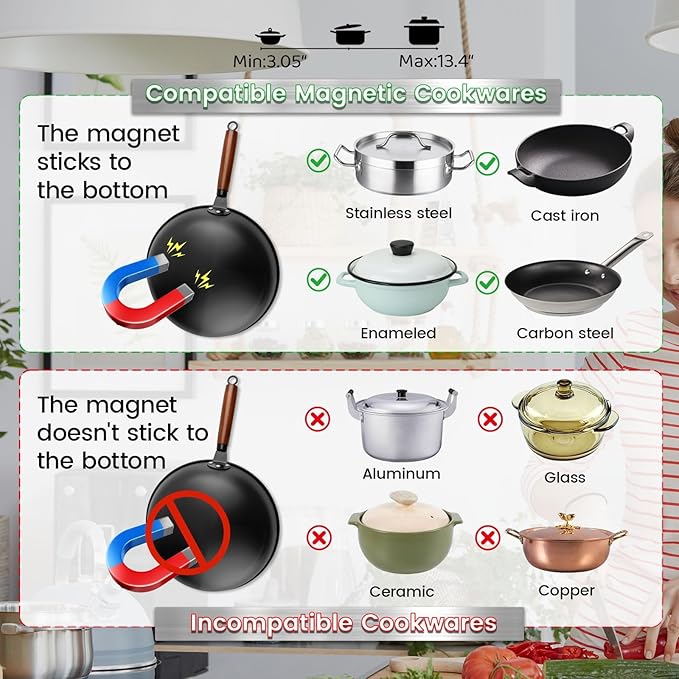 Estufa Vitrocerámica 1 Puesto 60.96 cm Corriente doméstica 110V miniatura 7
