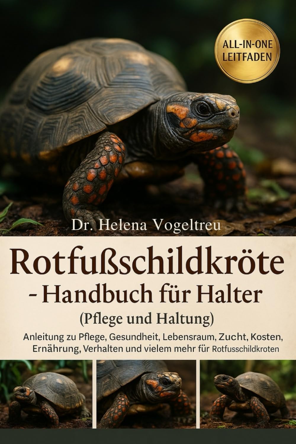 Rotfußschildkröte – Handbuch für Halter (Pflege und Haltung): Anleitung zu Pflege, Gesundheit, Lebensraum, Zucht, Fellpflege, Kosten, Ernährung, ... mehr für Rotfußschildkröten ist enthalten.