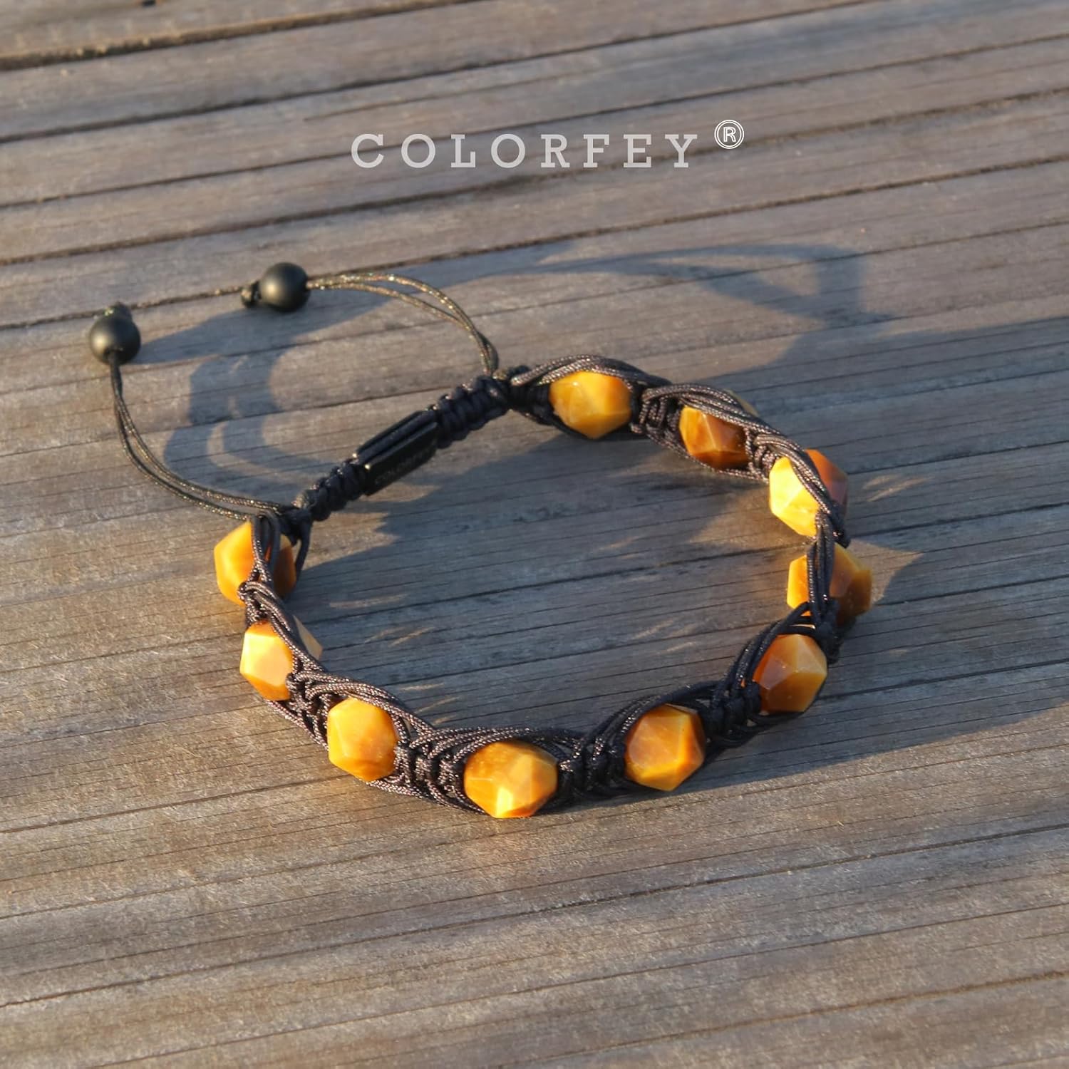 Protection Crystal Beaded Bracelets for Men Women Handmade Tiger Eye Obsidian Gemstone Bracelet Mens Rope Bracelets Unique Faceted Bead Set, Natural Energy Gifts for Father Husband Son - Image 7