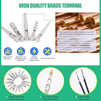 Twidec/290Pcs 21Type Pins Connector Kit Car Electrical Terminal Wire Pin