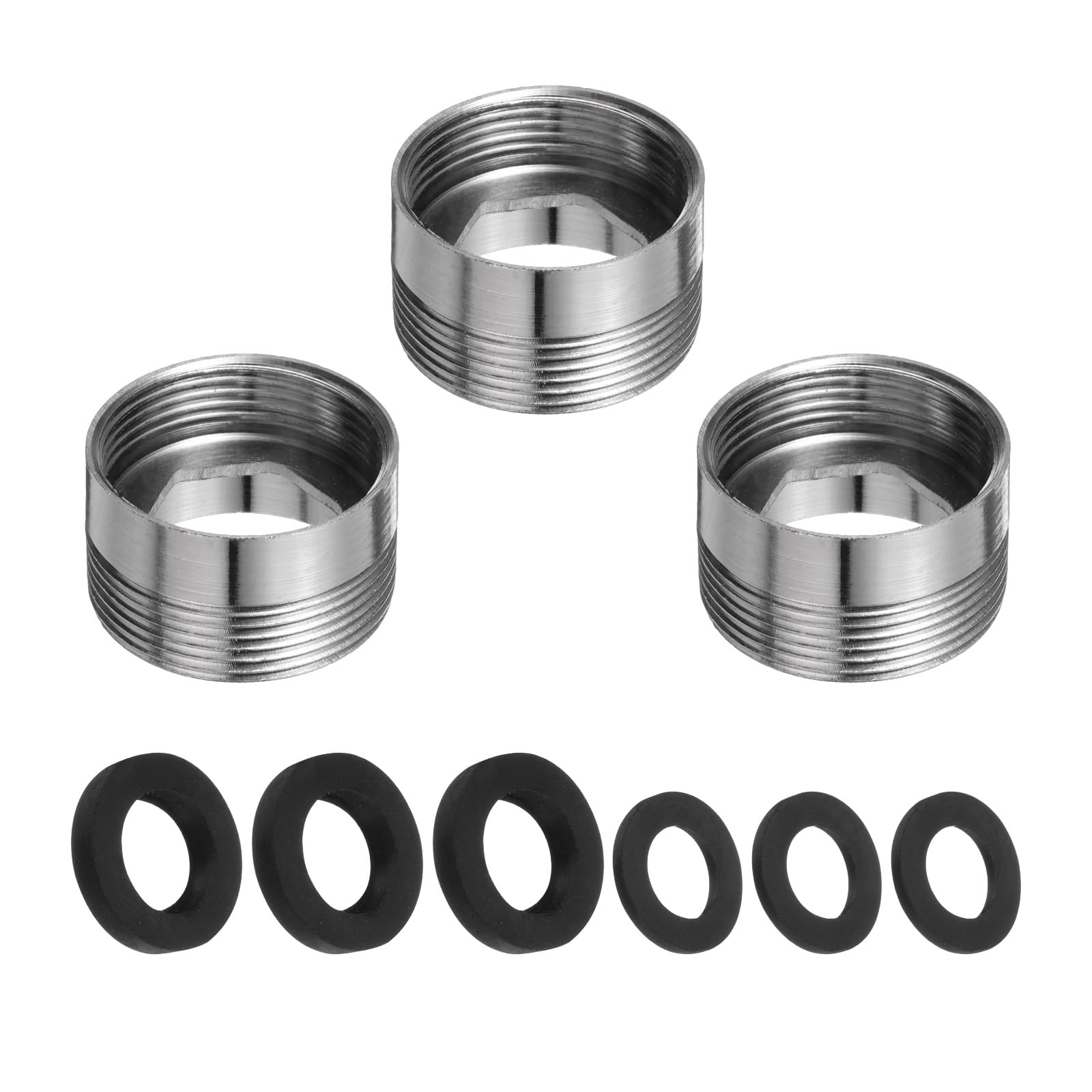 Adaptadores de grifo en acero inoxidable cocina 3 uds