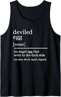 Deviled Egg Definition Dinner Humor Food Lover Thanksgiving Tank Top