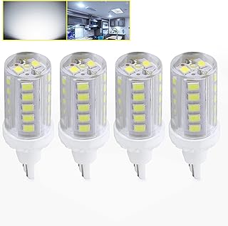 Leisure LED 4 Pack RV LED Light Bulbs 450LM Cool White 6500K T10 921 922 912 33SMD LED Replacement Light Bulbs for RV Indoor Lights 10-30V (Cool White 6500K, 4-Pack)