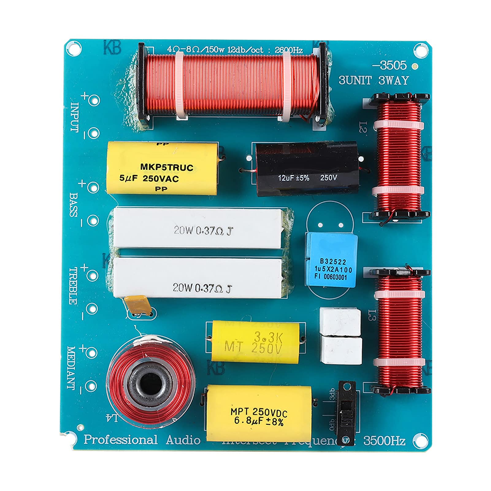 Buy 3 Way Speaker Crossover Filter, Frequency Divider for Tweeter