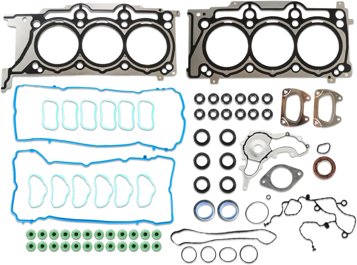 HS54880 Head Gasket Set :Fits for 2011-2016 Town Grand Caravan for 2011-2015 Grand Cherokee Multiple Layers Steel Head Gasket HS26541PT