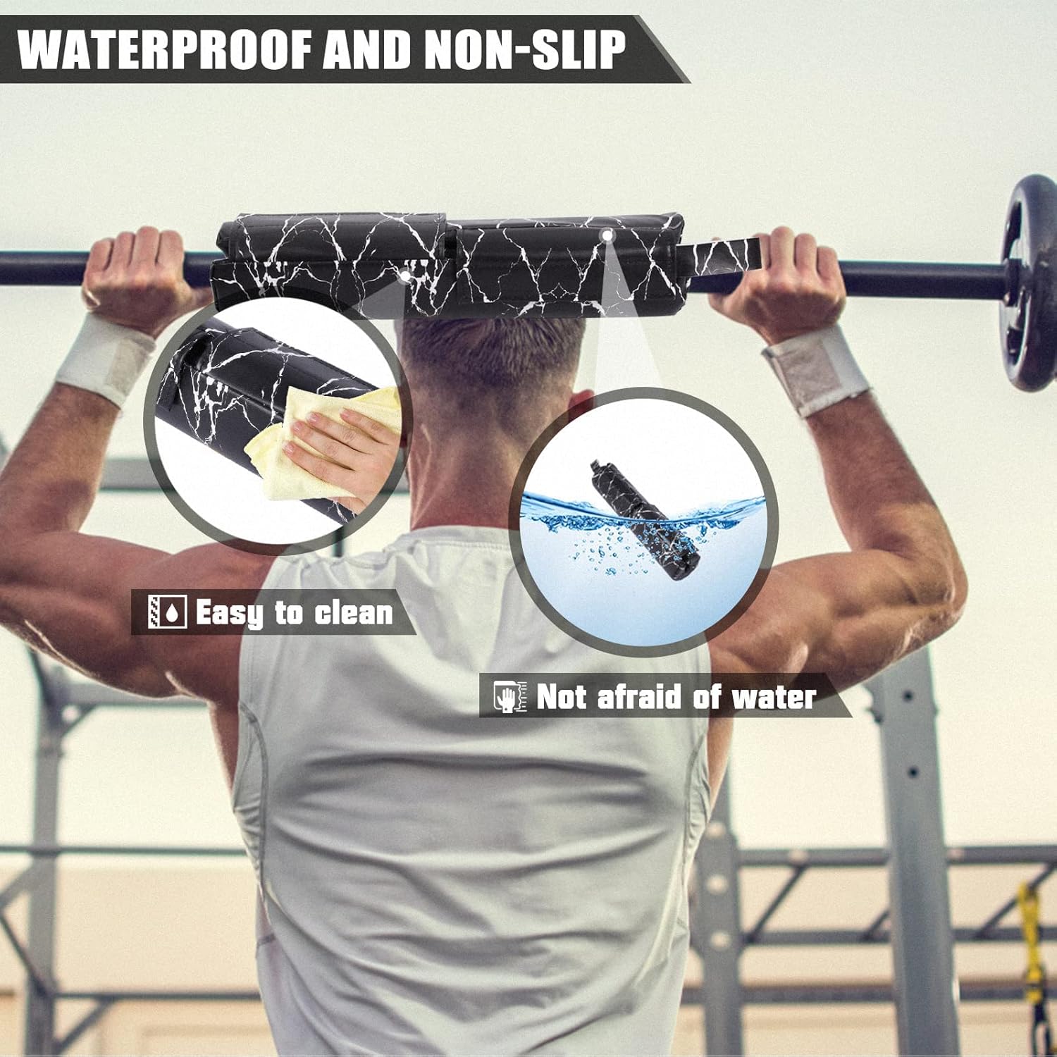 POWER GUIDANCE Langhantel Polster - Squat Pad Für Olympia Stangen 50mm