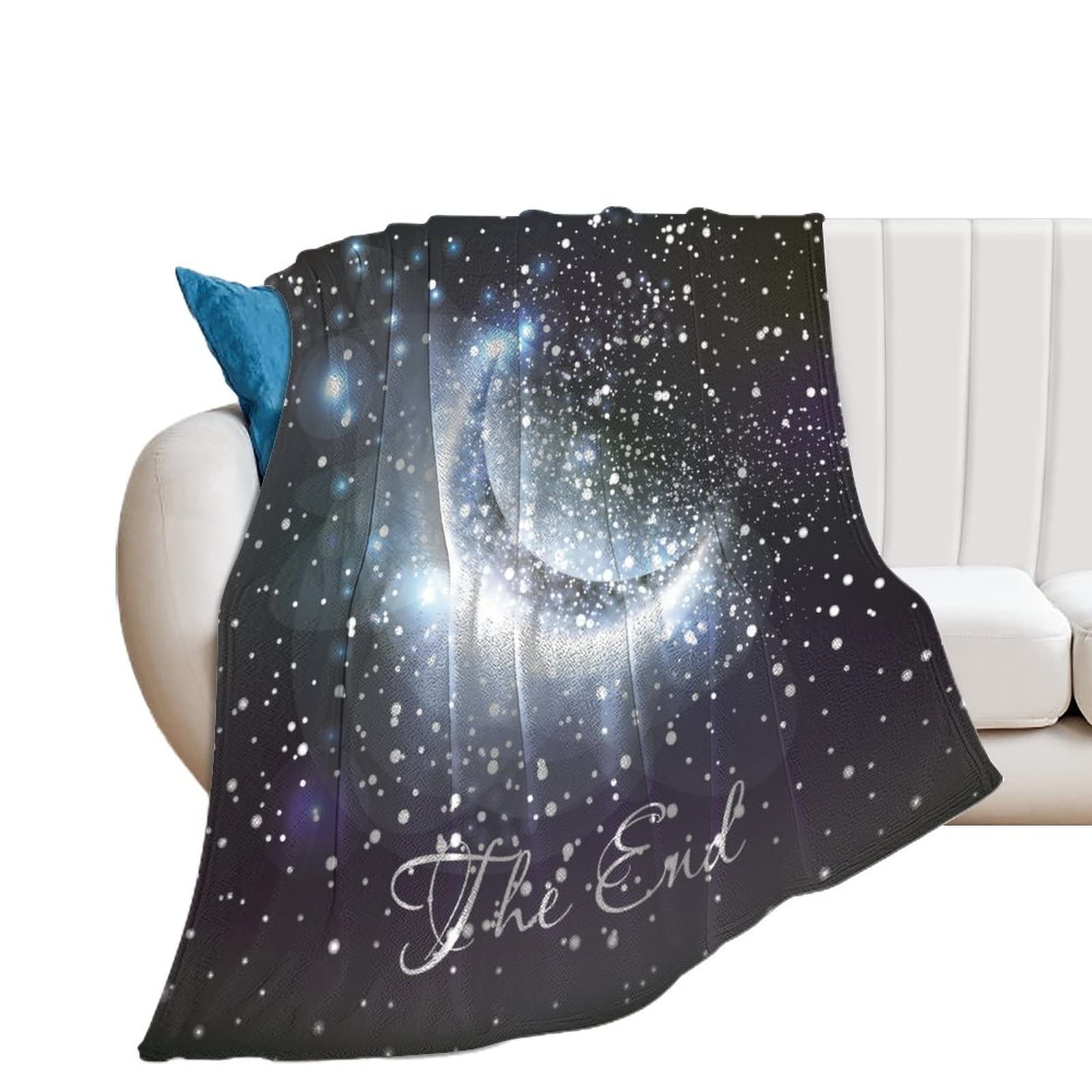 Couverture polaire paillettes d'une douceur d'exception pour lit