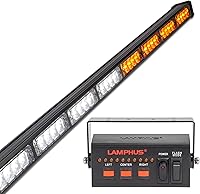 Vista 38 de LAMPHUS SolarBlast SBLS104 barra de luces LED de alerta de emergencia e indicación de tránsito, 47 pulgadas, 40 W - ÁMBAR AZUL, Rojo