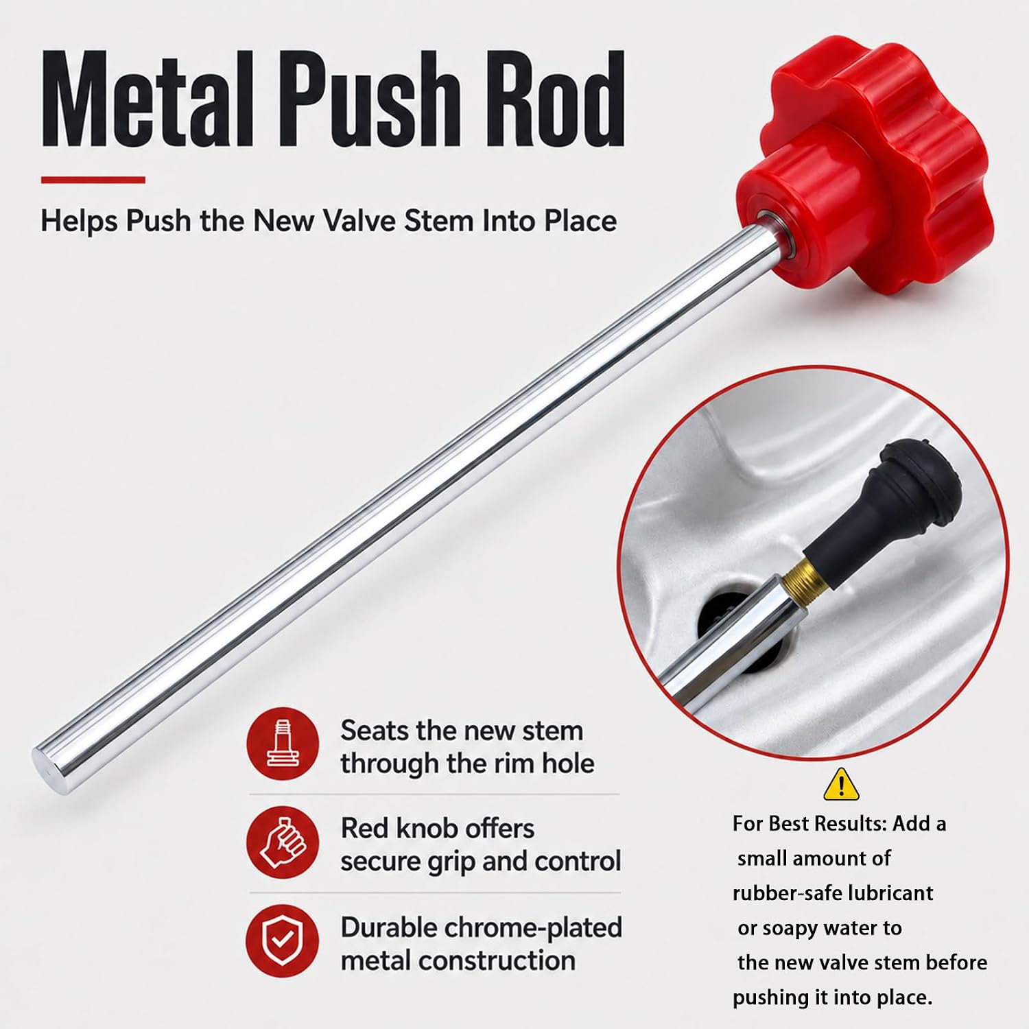 Quick Change Tire Valve Core Tool Kit - for Car, Truck, SUV, ATV, Motorcycle - Fits 11.3mm Rim Holes - Replace Valve Stems (TR413)