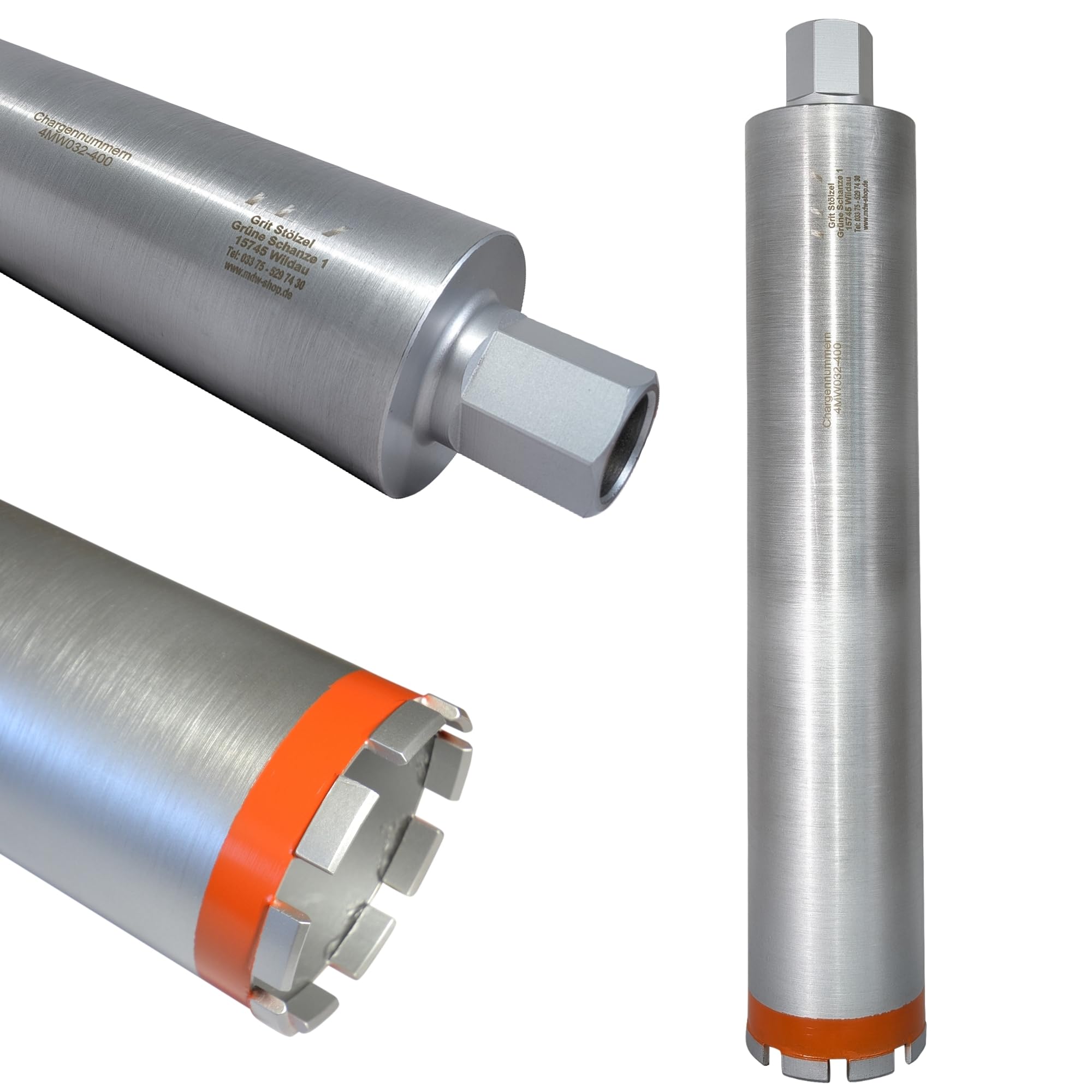 MDW Diamant Bohrkrone Ø 52-250 mm x NL 450 mm Typ Matrix "Der Problemlöser"