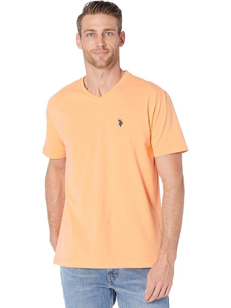 U.S. POLO ASSN. Short Sleeve Stretch V-Neck Tee Shirt