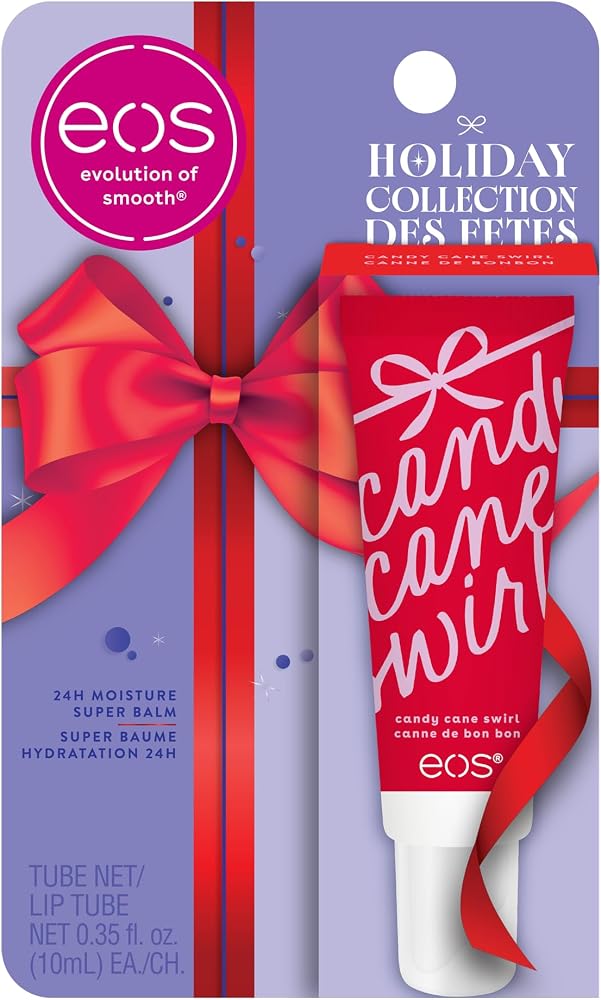 eos Holiday Super Balm- 캔디 케인 소용돌이, 립 슬리핑 마스크, 10.35ml — 사진 1
