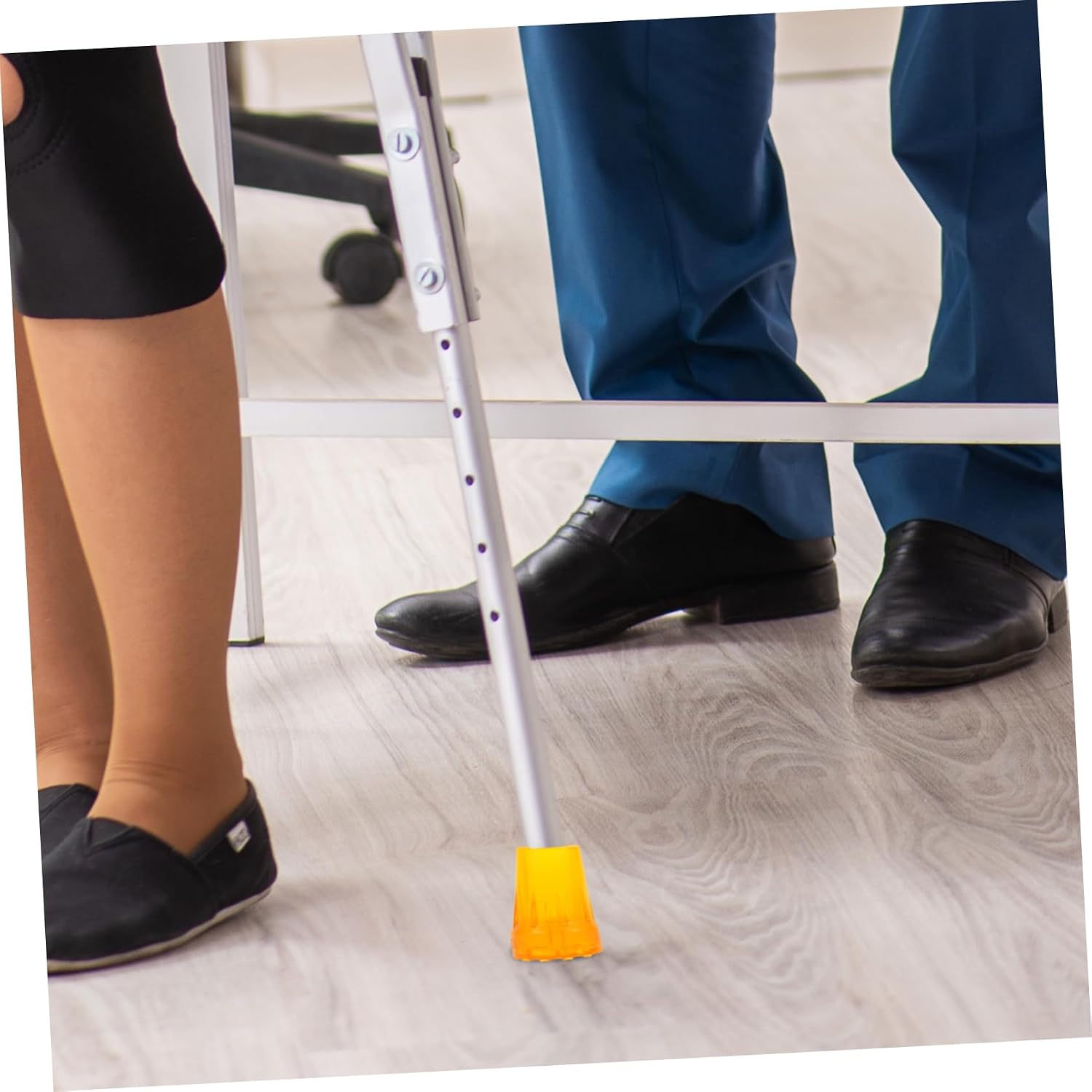 6pcs Cane Tips Non- Walking Stick Foot Covers for Enhanced Stability Cane Foot Protectors Essential Accessories for Seniors Outdoor Activities