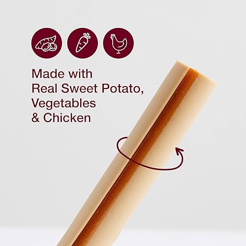 Miniatura 3 de SmartBones - SmartSticks SBSP-02009 con batata real, 12 unidades, masticables sin piel para perros