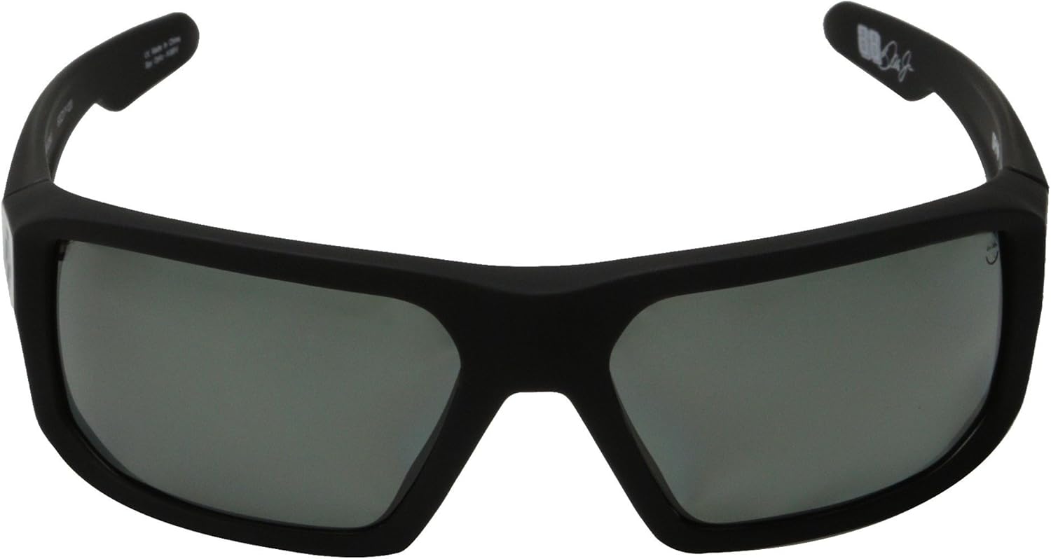 Spy Mccoy Sunglasses - Spy Optic Steady Series Polarized Sportswear Eyewear - Matte Black/Grey / One Size Fits All