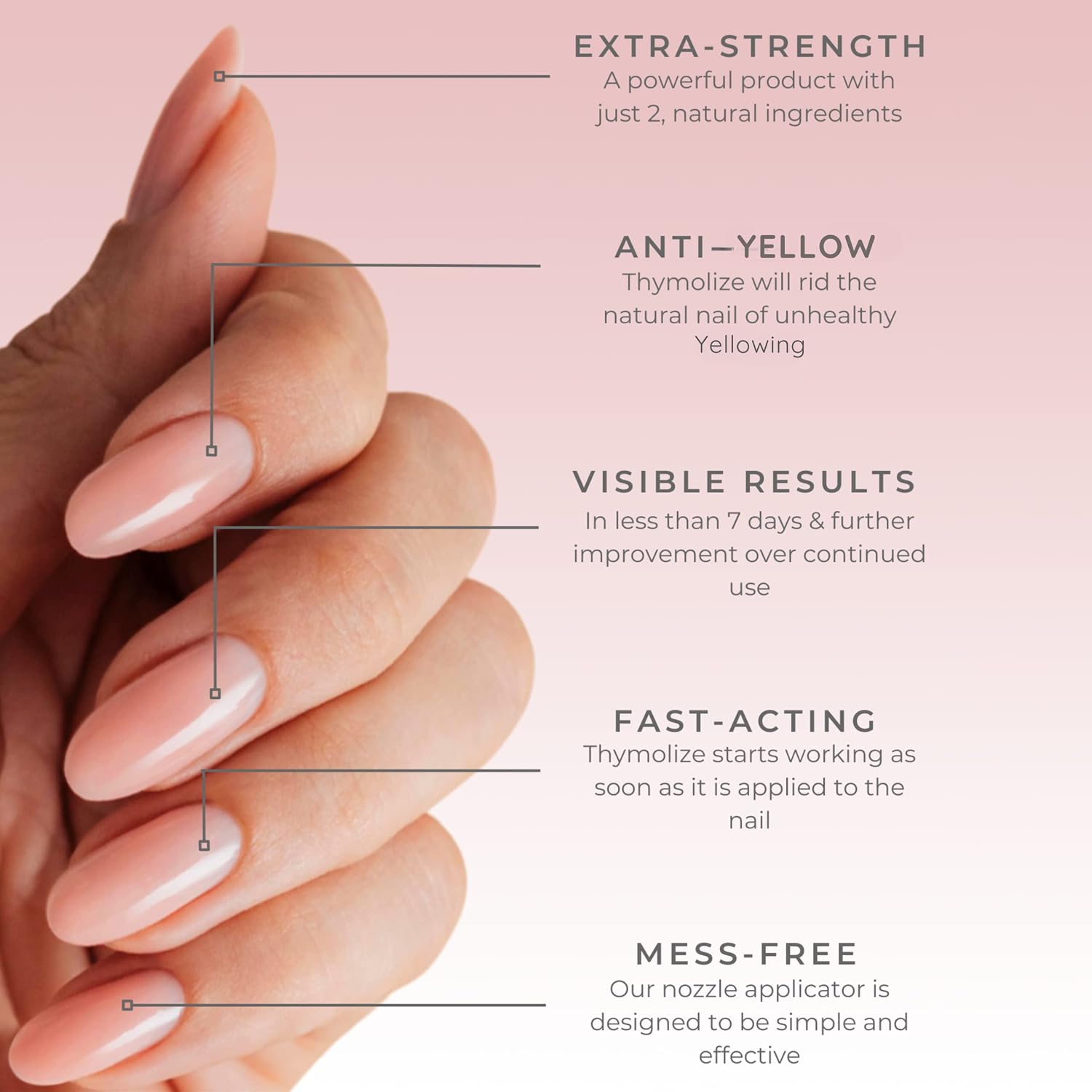 Tammy Taylor Thymolize Solution | Healthy Fingernail & Toenail Care | Extra Strength Liquid Drops Treatment | Helps Repair Nails to Grow Stronger & Healthier | Pair With No-Cure Nail Lacquer | 4 Pack