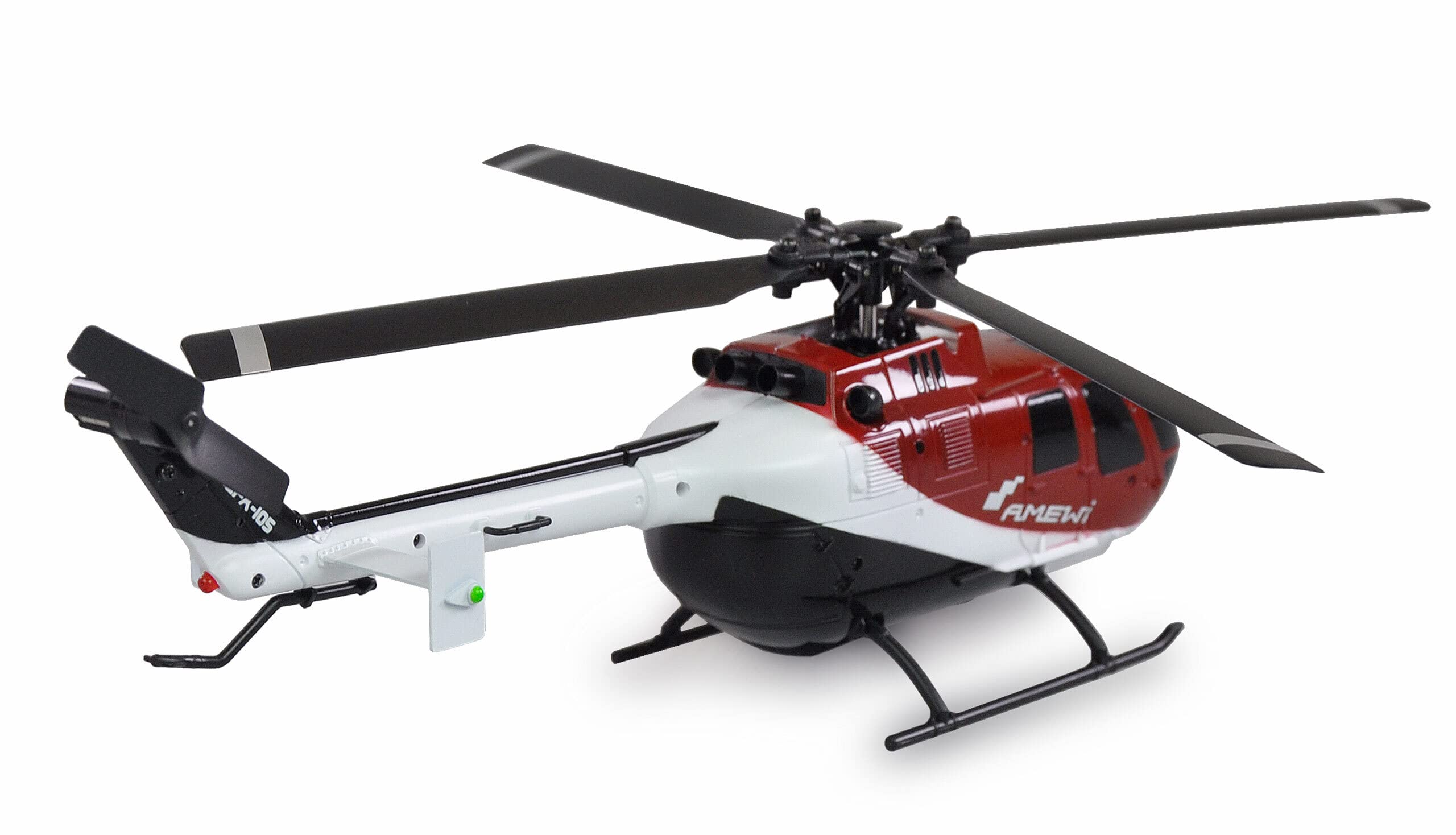Amewi 25320 AFX-105 X 4-Kanal Helikopter 6G 2,4GHz RTF, Rot-weiß-schwarz