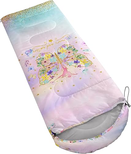 Miniatura 4 de BSNTHO - Saco de Dormir para Acampar, para 3 Estaciones, Clima Cálido y Fresco, Ligero, Impermeable, para Adultos y Niños, Equipo de Camping, para