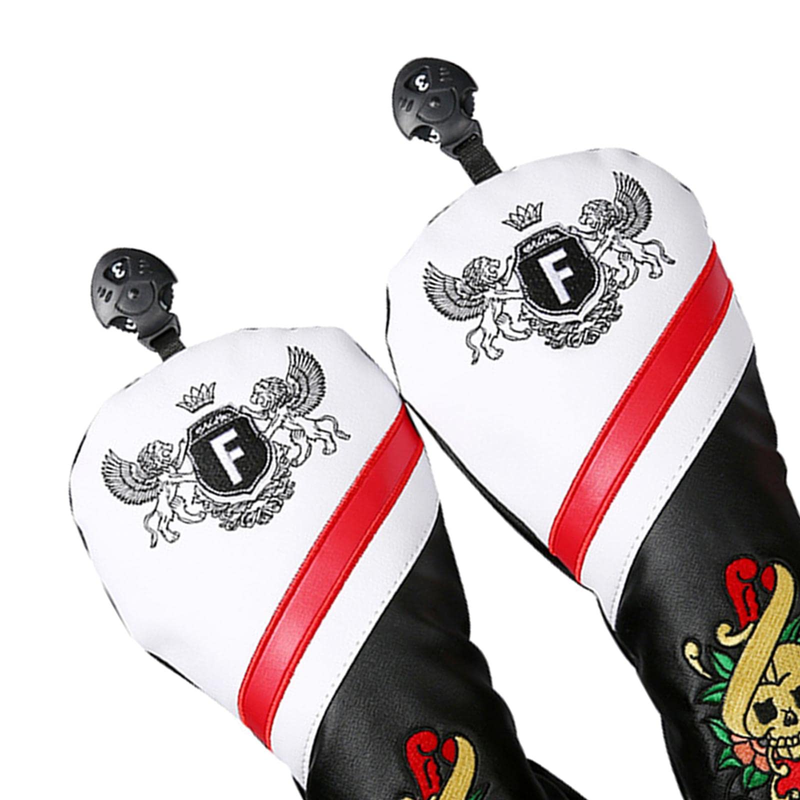 4 Fundas de Golf de PU Antideslizantes, Fundas de Viaje Antiarañazos para La Cabeza del Palo, Golfistas.