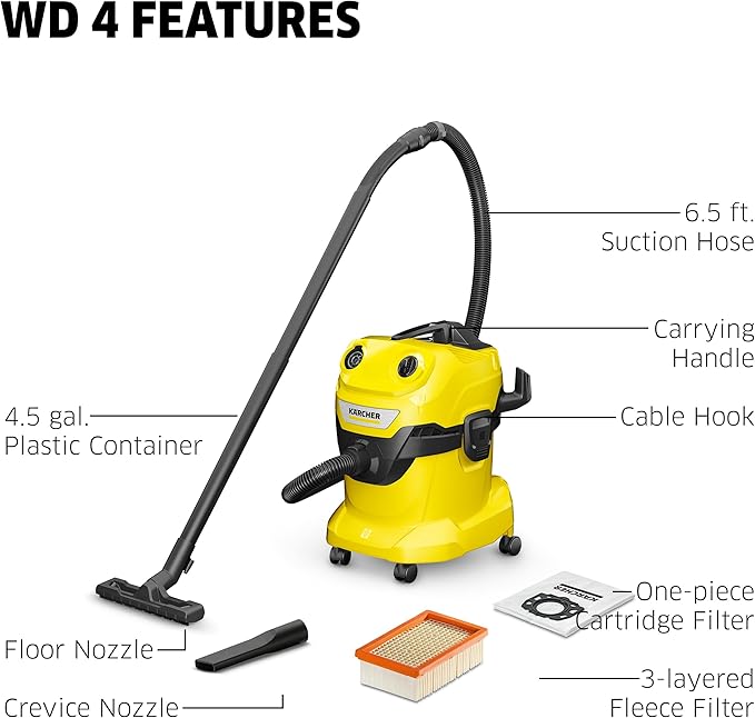 Aspiradora Trineo 1100W 20L Seco Mojado con Sopladora miniatura 2