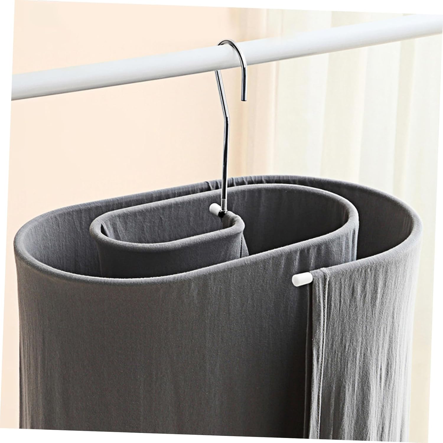 Multi-Functional Spiral Drying Rack Steel Sheet Hanger Space-Saving Blanket Quilt Organizer Steel for Balcony Home Use
