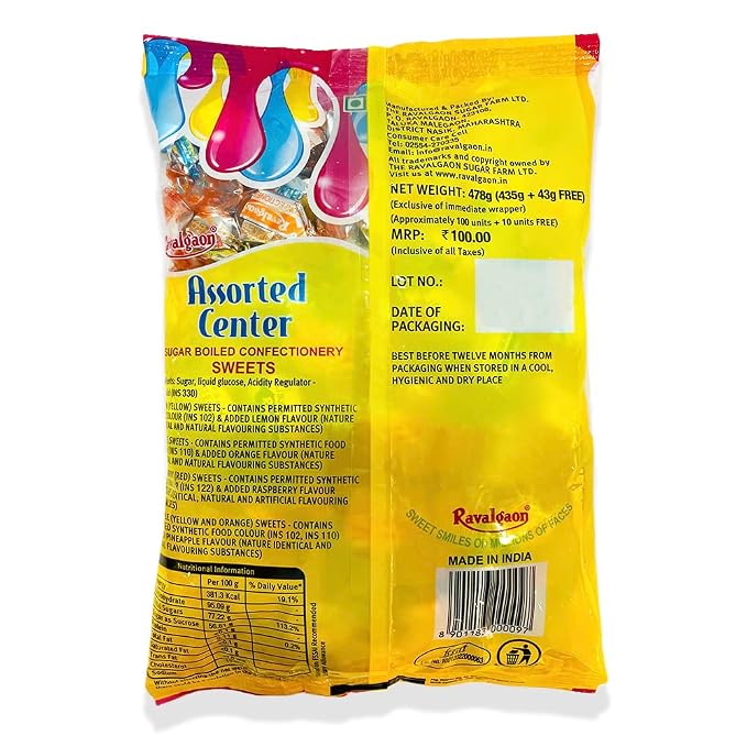 Ravalgaon Assorted Milk Flavour Party Pack Lollipops 64 gm