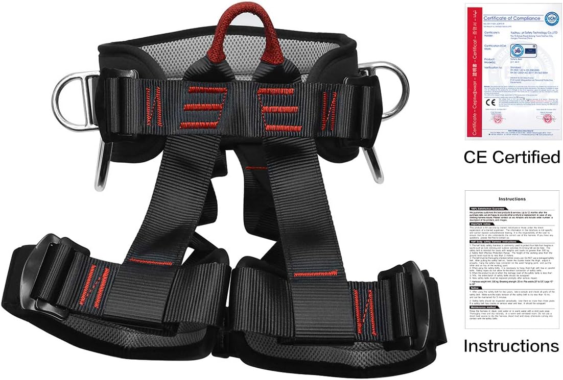 Climbing, Safety Safe Seat Belt for Outdoor Tree Climbing, Outward Band Expanding Training Large Size,Climbing Gear