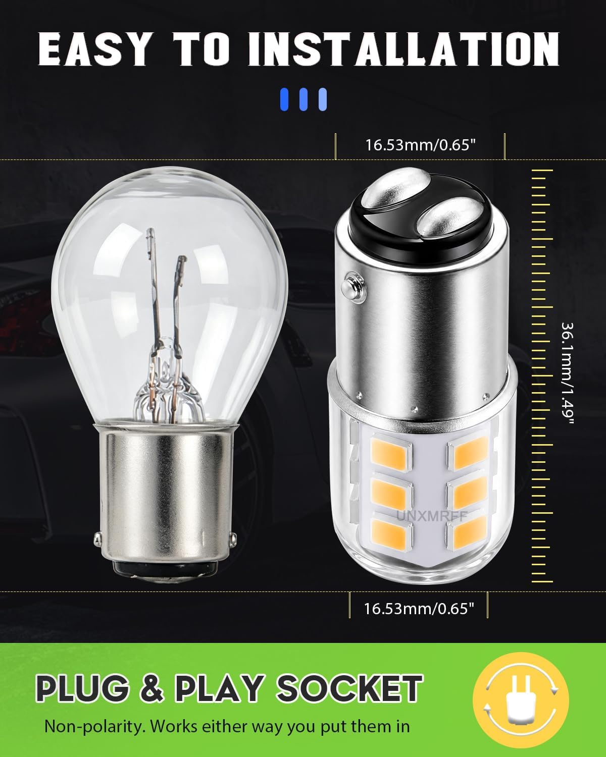 BA15D 1142 LED Bulb Warm White Camper Lights Bulb, DC/AC 12V-24V Bayonet Double Contact S8 90 1004 LED Bulbs RV 1176 Bulb for Marine Boat Trailer RV Interior Ceiling Dome Light, 5-Pack