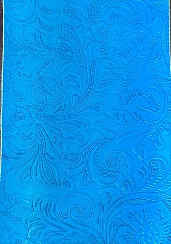 luvfabrics Tela de tapicería de vinilo de imitación floral en relieve occidental por yarda