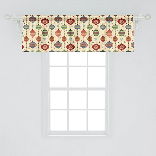 Miniatura 7 de Lunarable Cenefa de ventana azul pálido, diseño de conchas de vida submarina grunge, estrellas de mar, arte marítimo incompleto, cenefa de cortina