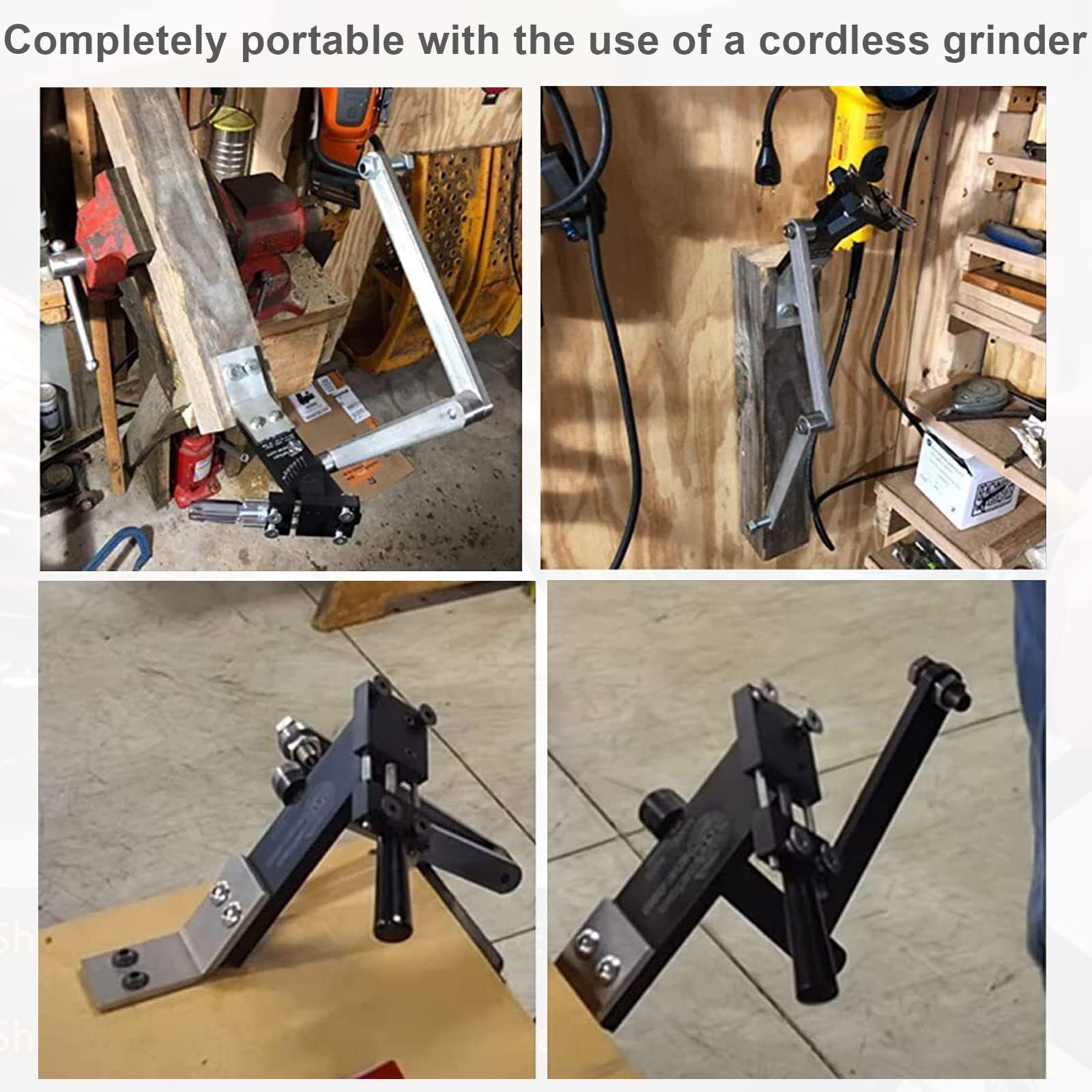 Afilador de cuchillas para cortacésped 15°- 45° Ajustable para el hogar y el comercio Juego de herramientas de soporte equilibrador de afilado para cuchillas de cortacésped profesionales (para todos