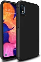 for Galaxy A10E Case, Shock Absorption Hybrid Double Layer Rubber Case Full-Body Protective Case Cover for Samsung Galaxy A10E (Black)