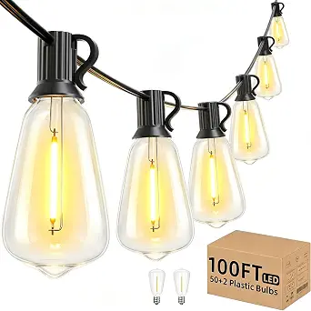 Svater Outdoor String Lights 100 FT, Waterproof LED Patio Lights