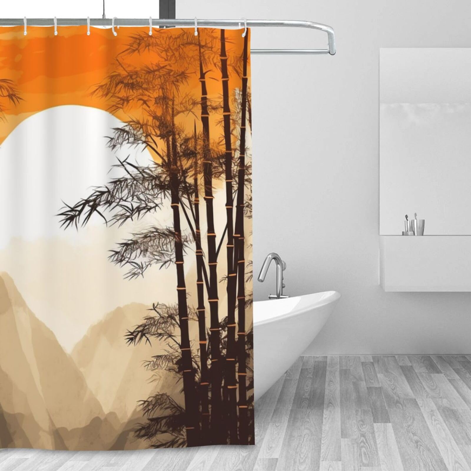 Rideau de douche en tissu minimaliste 183x183 pour sublimer votre salle de bain