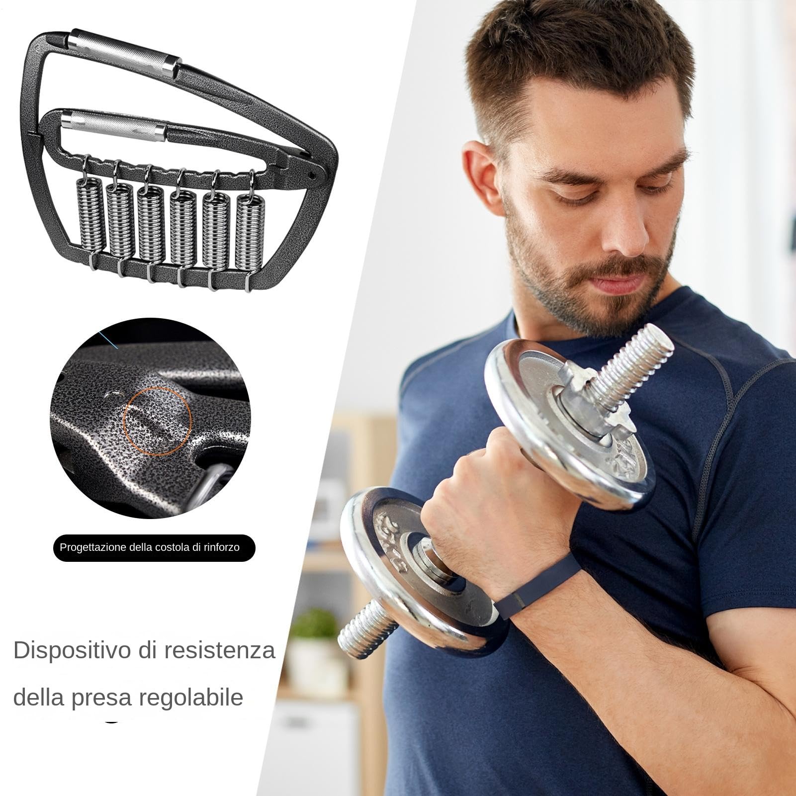 Handtrainer für Griffkraft Rehabilitation Und Kraftaufbau | Handtrainer 22-454 kg Einstellbar Schweres Gerät für Männer, Erwachsene, Senioren, Sportler und Patienten, für Training,