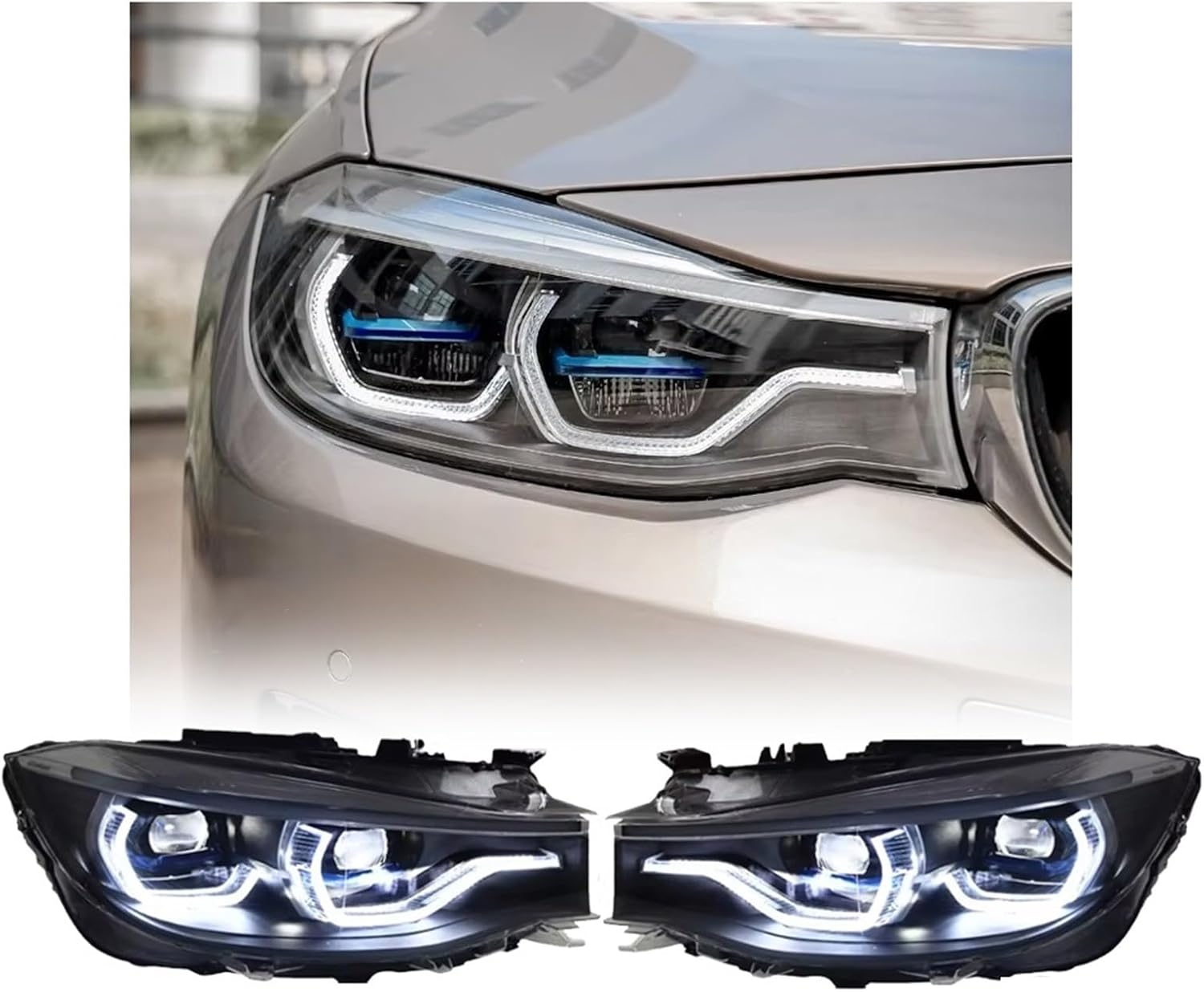 鳥】 Headlights Compatible For BMW F34 3 Series 🎳 GT 2013-2020 Headli