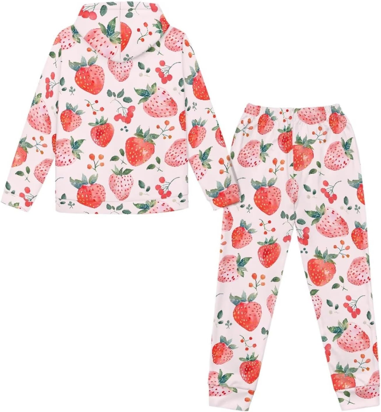 Sweatsuit Sets Cozy Crew Tracksuit for 5-14T Kids 2-Piece Fleece Set with Hoodie & Joggers Matching Outfits