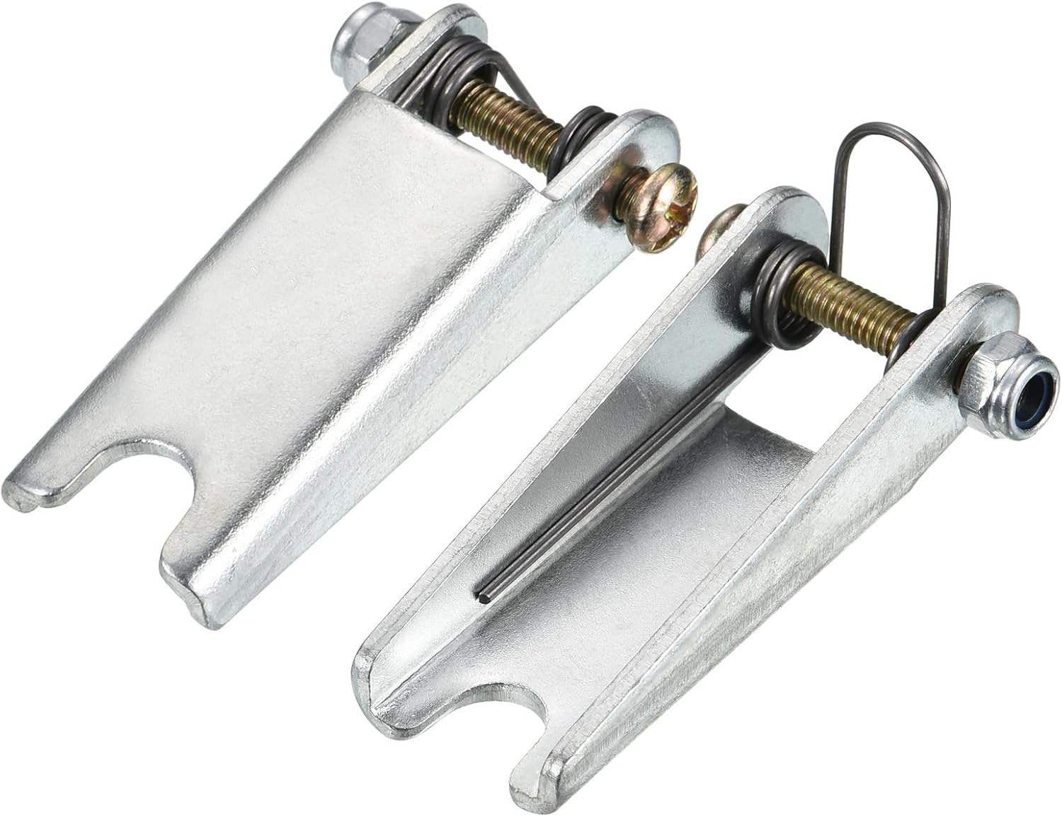 YOKIVE Hook Safety Latch Kit, Metal Towing Receiver Hitch Replacement | Great for Clevis Hooks Trailer (Silver Tone, 2.05-Inch)