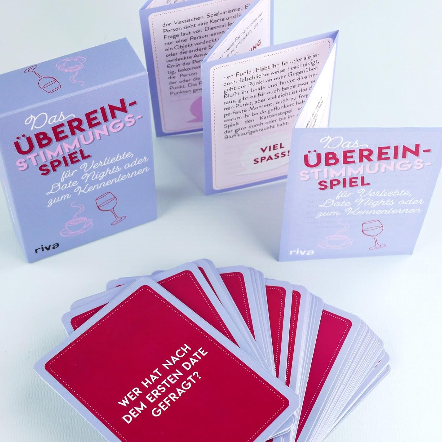 Das Übereinstimmungsspiel für Verliebte, Date Nights oder zum Kennenlernen: 64 Fragen für Singles, Dates, Pärchenabende oder Spieleabende. Gift zu Geburtstag, Valentinstag