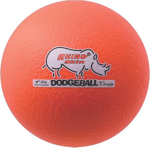 Miniatura 110 de Champion Sports Rhino Skin - Juegos de bolas de dodgeball de rebote bajo y individuales para juegos de juegos infantiles, PE, patio trasero y liga