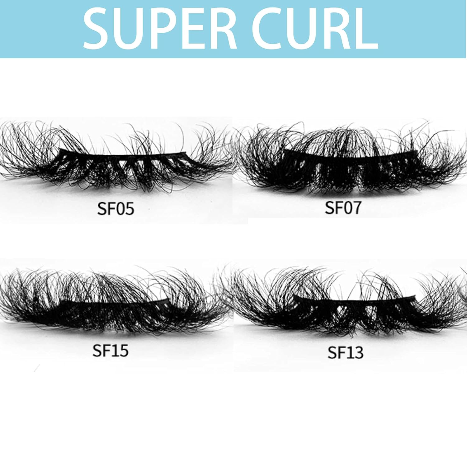 Super Fluffy 22-25mm Mink Lashes Wholesale Mikiwi 20 Pack EyeLashes, Real Mink Thick HandMade Full Strip Lashes, Crueltyl Free Lash, Dramatic Lashes For Halloween Party, 20 Pairs 22-25mm lashes