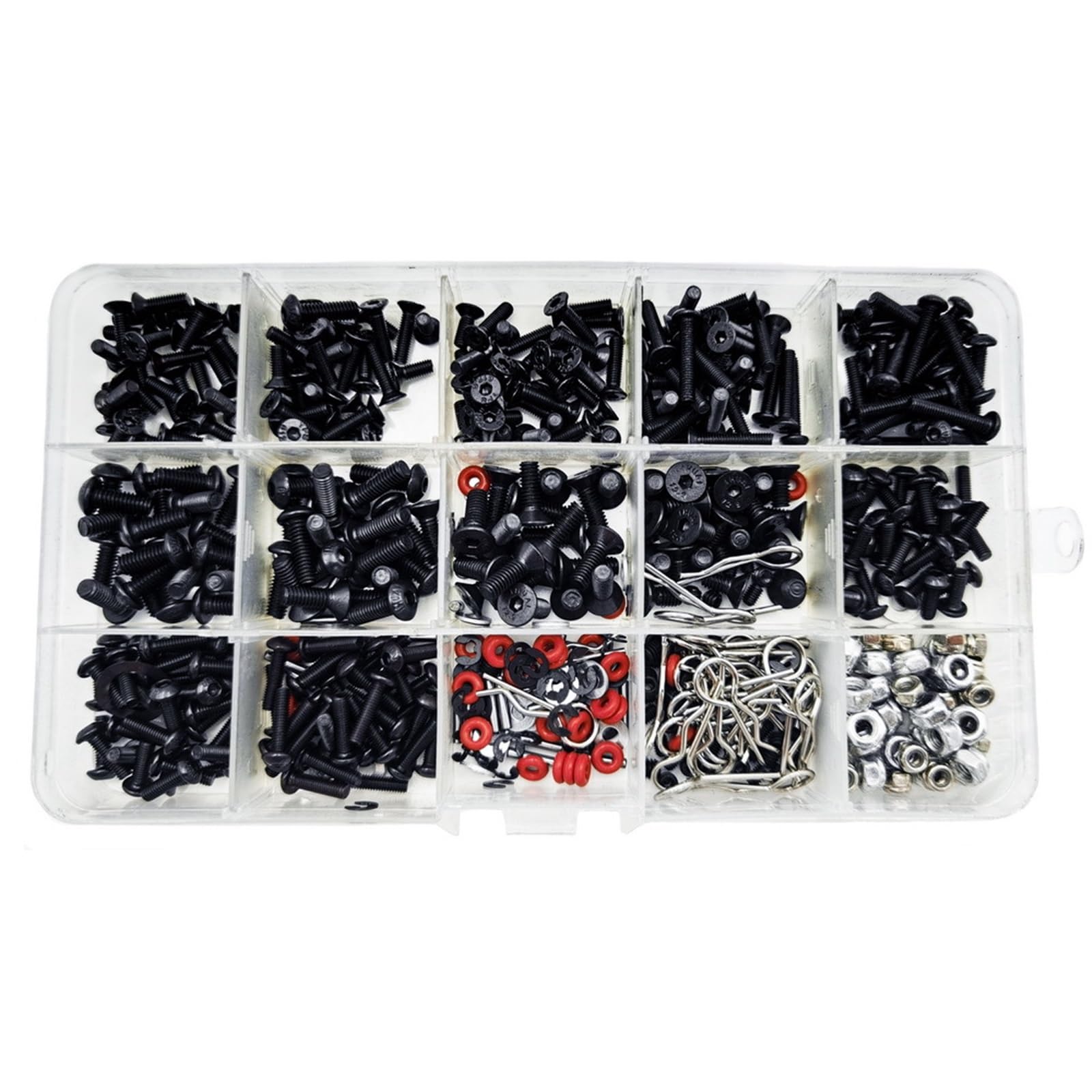 RC Carreras Piezas para Traxxas para Arrma 1/8-1/16 Kit Tornillos Coche RC Hexagonales M3 M4 Hebilla Carcasa Tuerca Herramientas Reparación Piezas Mejoradas Coches 500