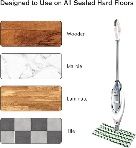 Miniatura 10 de Paquete de 3 almohadillas de microfibra lavables de repuesto compatibles con trapeadores Shark Steam Pocket Mops S3500 Series S3501 S3601 S3550