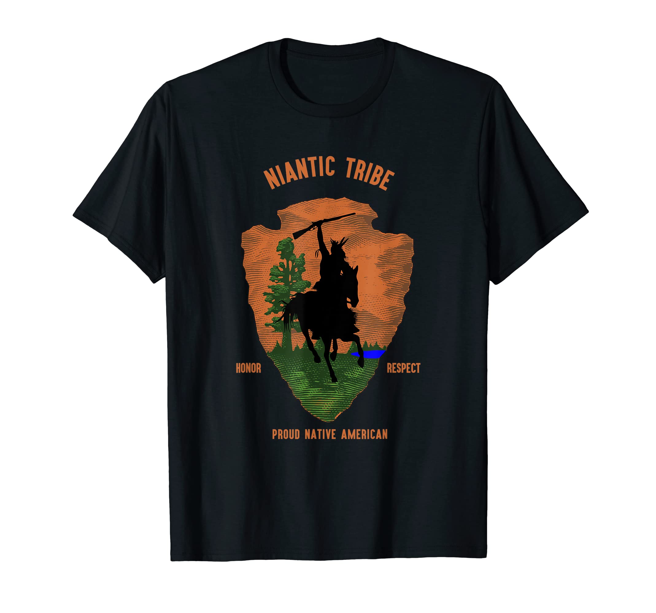 Niantic TribeNative American Indian Retro Vintage Retro Arr T-Shirt