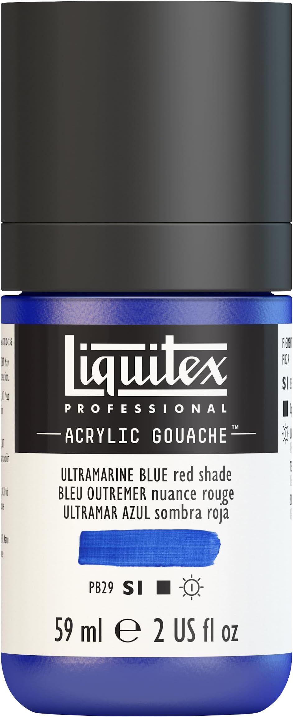 Liquitex Professional Acrylic Gouache, 2-oz (59ml) Bottle, Ultramarine Blue (Red Shade)