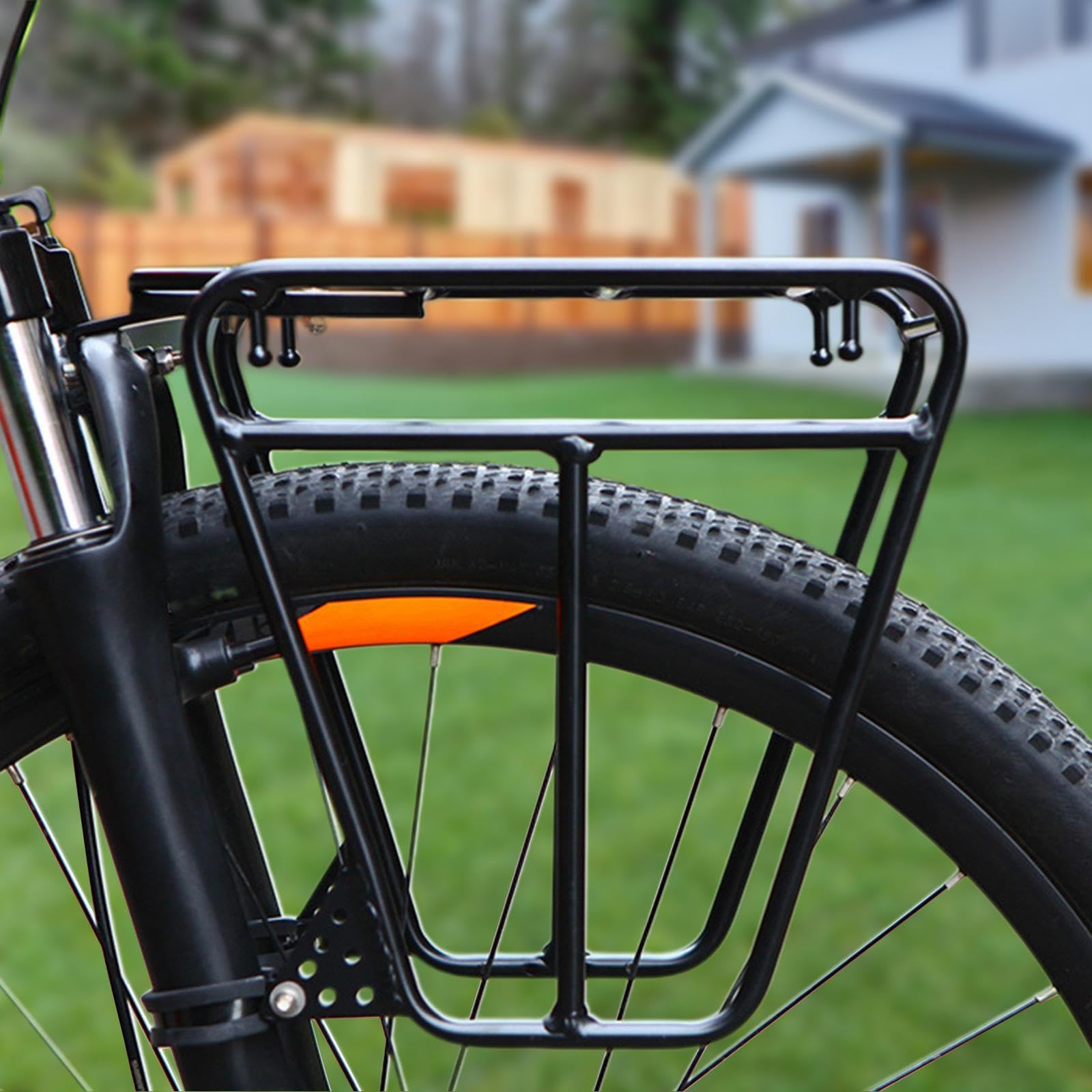 Portapacchi Anteriore per Bici, Portabagagli per Borsa Carico Massimo 25 kg Portapacchi per Bicicletta per Adulti Portapacchi per Forcella Anteriore